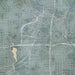 AKRON Ohio Map Print in Afternoon Style Zoomed In Close Up Showing Details
