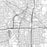 Akron Ohio Map Print in Classic Style Zoomed In Close Up Showing Details
