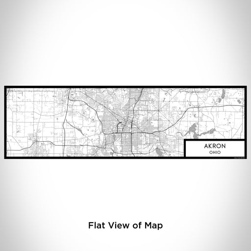 Flat View of Map Custom Akron Ohio Map Enamel Mug in Classic