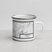 Right View Custom Akron Ohio Map Enamel Mug in Classic