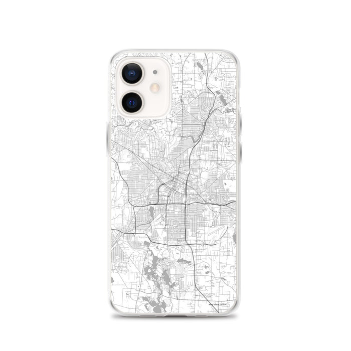 Custom Akron Ohio Map iPhone 12 Phone Case in Classic