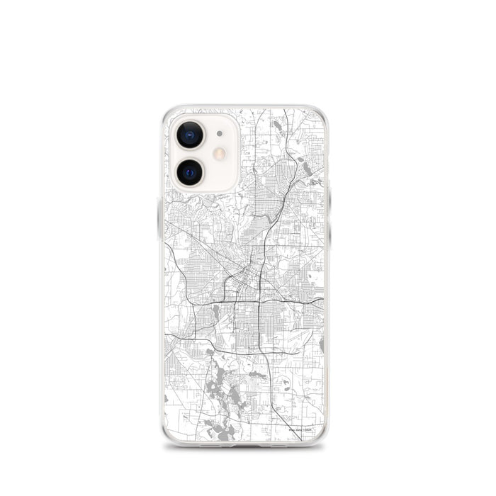 Custom Akron Ohio Map iPhone 12 mini Phone Case in Classic
