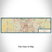 Flat View of Map Custom Akron Ohio Map Enamel Mug in Woodblock