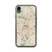 Custom Akron Ohio Map Phone Case in Woodblock