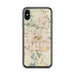 Custom Akron Ohio Map Phone Case in Woodblock