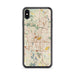 Custom Akron Ohio Map Phone Case in Woodblock