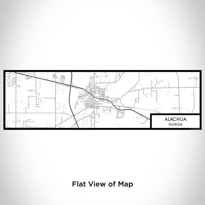 Flat View of Map Custom Alachua Florida Map Enamel Mug in Classic