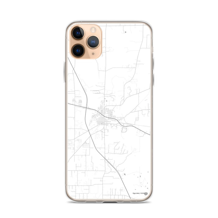 Custom iPhone 11 Pro Max Alachua Florida Map Phone Case in Classic