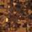 Alachua Florida Map Print in Ember Style Zoomed In Close Up Showing Details