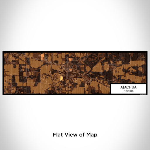 Flat View of Map Custom Alachua Florida Map Enamel Mug in Ember