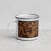 Left View Custom Alachua Florida Map Enamel Mug in Ember