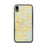 Custom iPhone XR Alachua Florida Map Phone Case in Woodblock