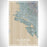 ALAMEDA California Map Print Portrait Orientation in Afternoon Style With Shaded Background