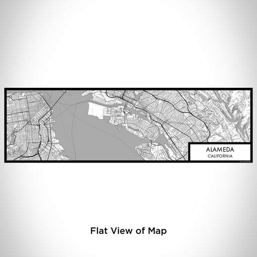 Flat View of Map Custom Alameda California Map Enamel Mug in Classic