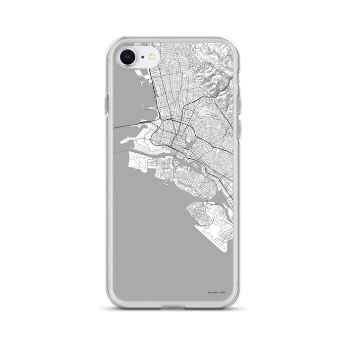 Custom Alameda California Map iPhone SE Phone Case in Classic