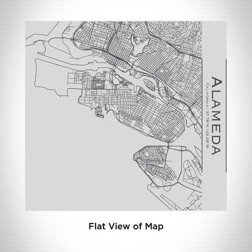 Rendered View of Alameda California Map Engraving on 17oz Stainless Steel Insulated Tumbler