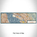 Flat View of Map Custom Alameda California Map Enamel Mug in Woodblock