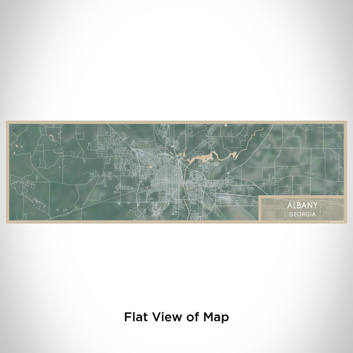Flat View of Map Custom Albany Georgia Map Enamel Mug in Afternoon