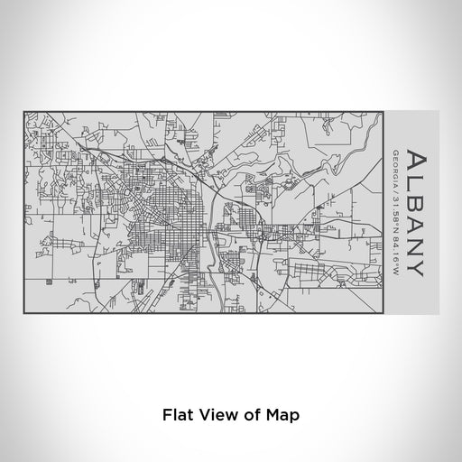 Rendered View of Albany Georgia Map Engraving on 17oz Stainless Steel Insulated Cola Bottle