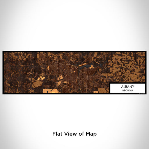 Flat View of Map Custom Albany Georgia Map Enamel Mug in Ember