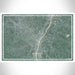 ALBANY New York Map Print Landscape Orientation in Afternoon Style With Shaded Background