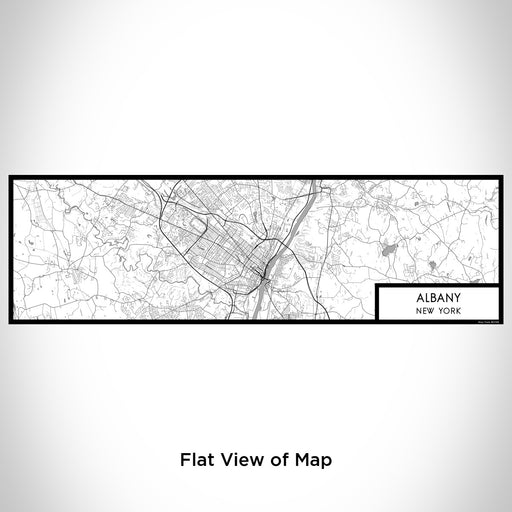 Flat View of Map Custom Albany New York Map Enamel Mug in Classic