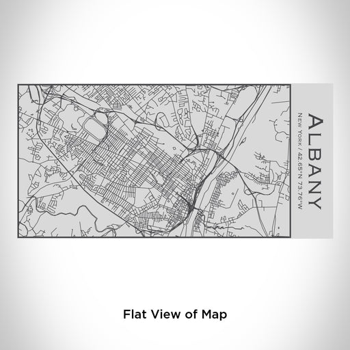Rendered View of Albany New York Map Engraving on 17oz Stainless Steel Insulated Cola Bottle