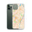 Custom Albany New York Map Phone Case in Watercolor on Table with Laptop and Plant