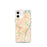 Custom Albany New York Map iPhone 12 mini Phone Case in Watercolor