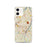 Custom Albany New York Map iPhone 12 Phone Case in Woodblock