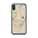 Custom Albany New York Map Phone Case in Woodblock