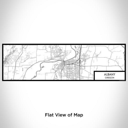 Flat View of Map Custom Albany Oregon Map Enamel Mug in Classic