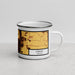 Right View Custom Albany Oregon Map Enamel Mug in Ember