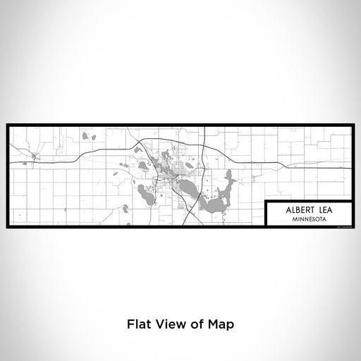 Flat View of Map Custom Albert Lea Minnesota Map Enamel Mug in Classic