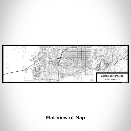 Flat View of Map Custom Albuquerque New Mexico Map Enamel Mug in Classic