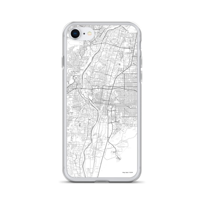 Custom Albuquerque New Mexico Map iPhone SE Phone Case in Classic