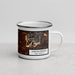 Right View Custom Albuquerque New Mexico Map Enamel Mug in Ember