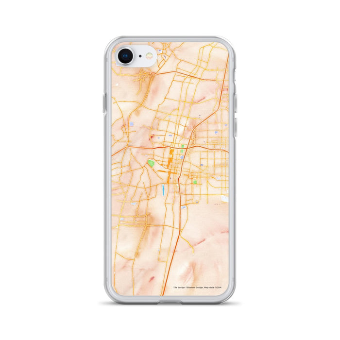Custom Albuquerque New Mexico Map iPhone SE Phone Case in Watercolor