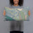 Person holding 20x12 Custom Alcova Wyoming Map Throw Pillow in Afternoon