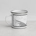 Left View Custom Alcova Wyoming Map Enamel Mug in Classic
