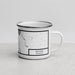 Right View Custom Alcova Wyoming Map Enamel Mug in Classic
