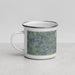 Left View Custom Aledo Texas Map Enamel Mug in Afternoon