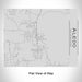 Rendered View of Aledo Texas Map Engraving on 20oz Stainless Steel Insulated Bottle with Bamboo Top