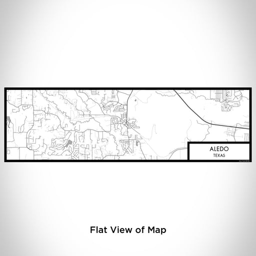 Flat View of Map Custom Aledo Texas Map Enamel Mug in Classic