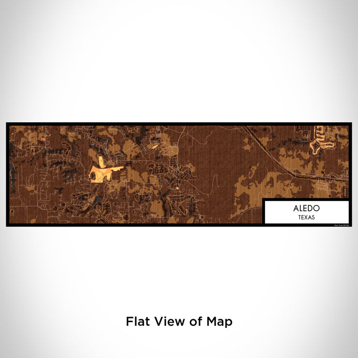 Flat View of Map Custom Aledo Texas Map Enamel Mug in Ember