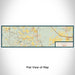 Flat View of Map Custom Aledo Texas Map Enamel Mug in Woodblock