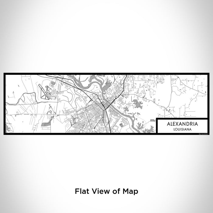 Flat View of Map Custom Alexandria Louisiana Map Enamel Mug in Classic