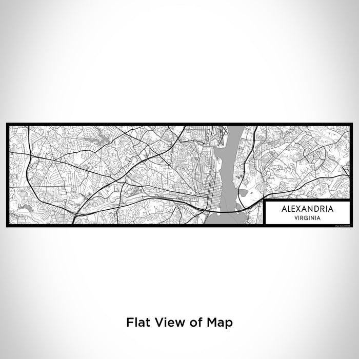 Flat View of Map Custom Alexandria Virginia Map Enamel Mug in Classic