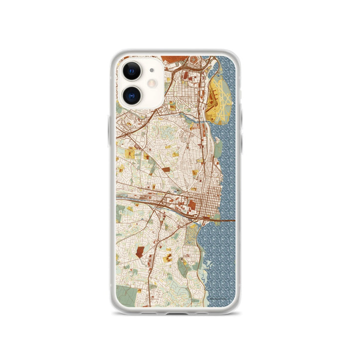 Custom Alexandria Virginia Map Phone Case in Woodblock