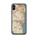 Custom Alexandria Virginia Map Phone Case in Woodblock